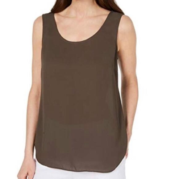 NWT Alfani olive green tank top size small S - Picture 1 of 6